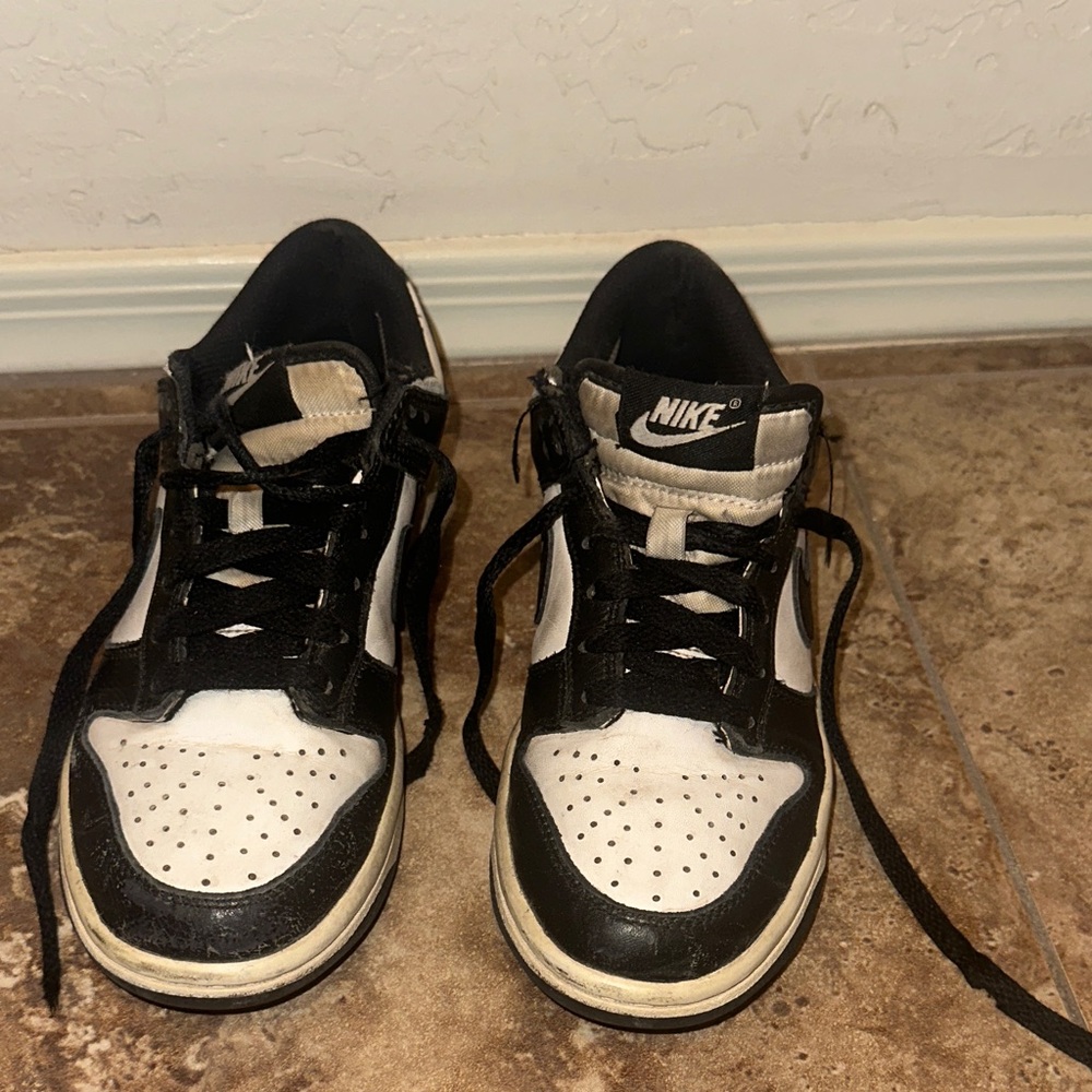 Nike Dunks Black and White Shoes